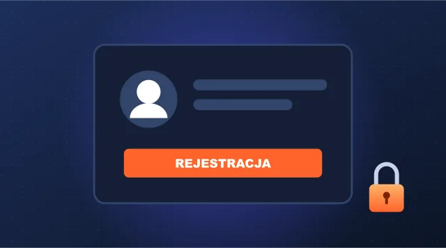 Panel rejestracji z pomarańczowym przyciskiem – konto w Guket Casino